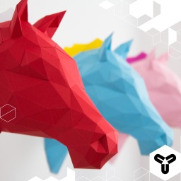 Sooo lovely! Die 3D Origami-Tierköpfe von Anastasia alias PaperShape gefallen uns sooo sehr, dass wir ganz schnell unbedingt mehr Platz an unseren Wänden brauchen! <3 www.paper-shape.com