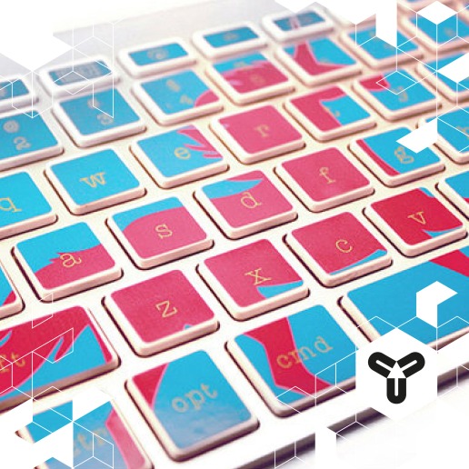 Bringt Farbe in euer Arbeitsleben! Zum Beispiel mit diesen schicken Keyboard-Sticker! Zu Kaufen bei Etsy: https://www.etsy.com/shop/kidecals Da kann uns der graue Herbst gar nichts an!